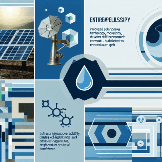 Harnessing Solar Innovation: Revolutionizing Disaster Relief with Solar-Powered Water Pumps